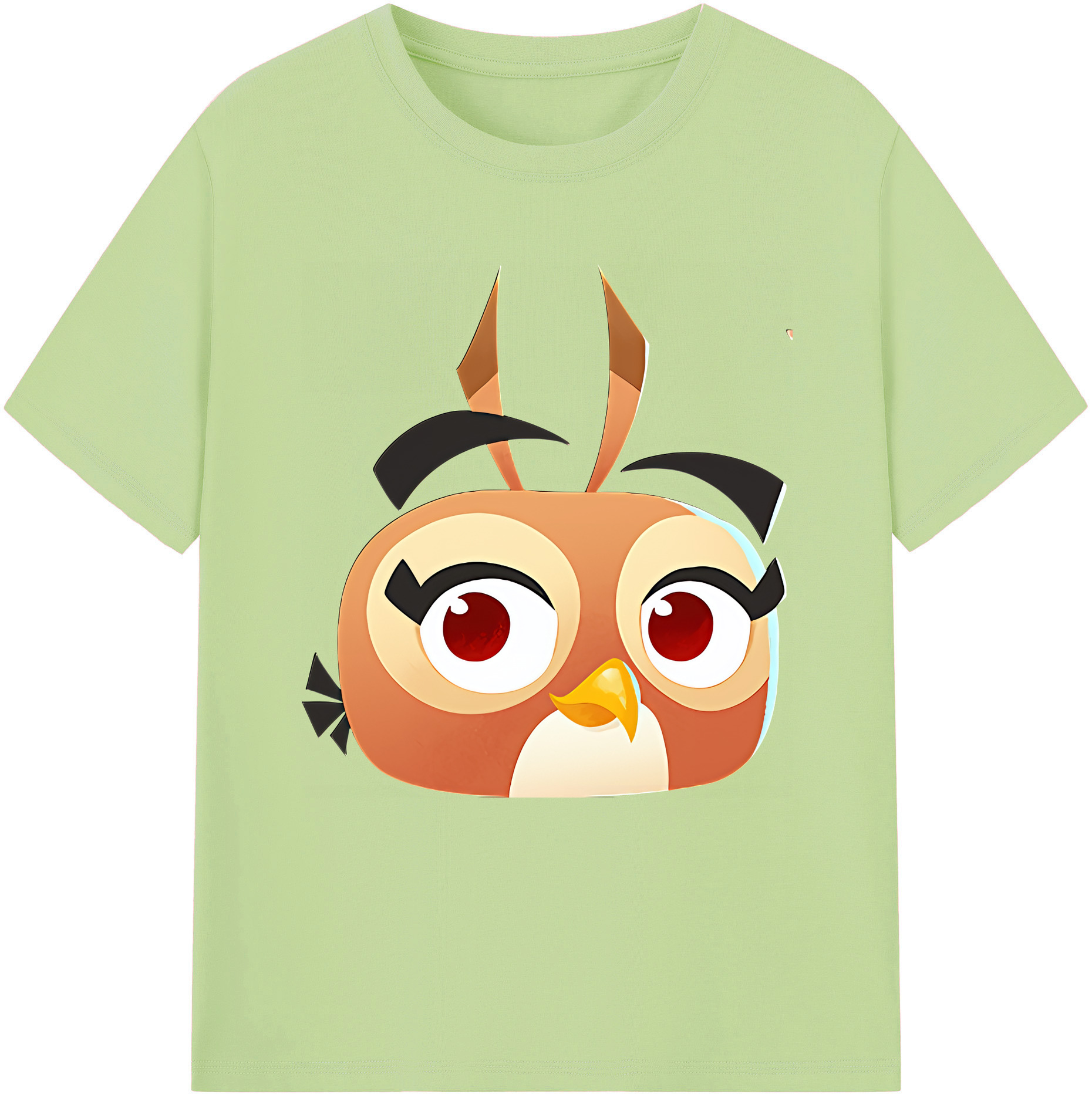 （画像用） Angry Birds アングリーバード 綿100％半袖Tシャツ（フロントプリント）